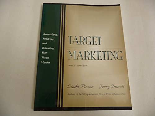 Imagen de archivo de Target Marketing: Researching, Reaching, and Retaining Your Target Market a la venta por Wonder Book