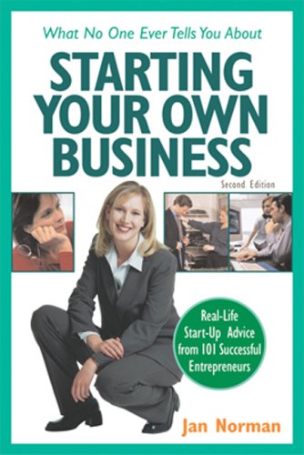 Imagen de archivo de What No One Ever Tells You About Starting Your Own Business: Real Life Start-Up Advice from 101 Successful Entrepreneurs a la venta por SecondSale