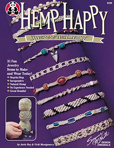 Stock image for Hemp Happy: 31 Fun Jewelry Items to Make and Wear Today! (Design Originals) Step-by-Step Knots and Beginner-Friendly Macrame Projects for Friendship Bracelets, Anklets, Necklaces, Chokers, and More for sale by ZBK Books