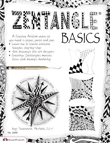 Stock image for Zentangle Basics: A Creative Art form Where All You Need Is Paper Pencil Pen (Design Originals) 25 Basic Tangles Step-by-Step; Turn Drawings into Art Designs, Improve Focus, Develop Dexterity for sale by Goodwill of Colorado