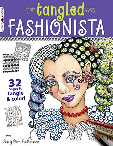 Beispielbild fr The Tangled Fashionista : 32 Pages to Tangle and Color! zum Verkauf von Better World Books: West
