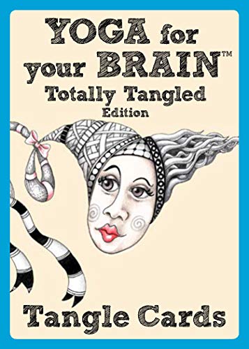 Stock image for Yoga For Your Brain Totally Tangled Edition: Tangle Cards (Design Originals) Portable Deck of Zentangle (R) Cards in a Case; 40 Step-by-Step Tangling Patterns and Easy Beginner-Friendly Instructions for sale by Lakeside Books