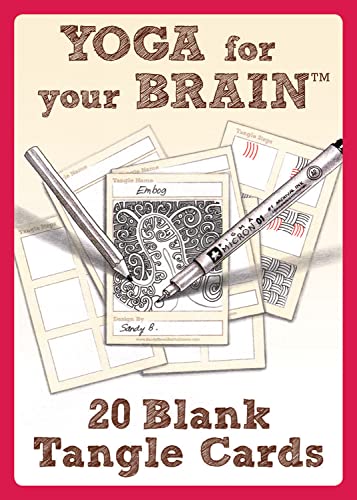 Imagen de archivo de Yoga for Your Brain 20 Blank Tangle Cards a la venta por Ergodebooks