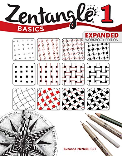 Stock image for Zentangle Basics, Expanded Workbook Edition: A Creative Art Form Where All You Need is Paper, Pencil Pen (Design Originals) 25 Original Tangles, Beginner-Friendly Practice Exercises, Techniques for sale by Goodwill of Colorado