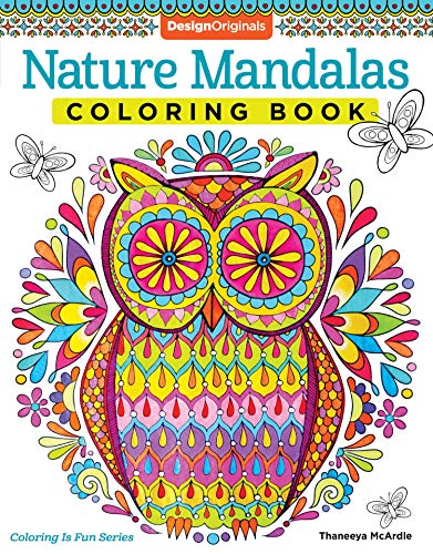 Imagen de archivo de Nature Mandalas Coloring Book (Design Originals) 30 Relaxing Art Activities with Butterflies, Flowers, Animals, and More, plus Tips from Thaneeya McArdle, on Thick Perforated Paper (Coloring Is Fun) a la venta por Books-FYI, Inc.