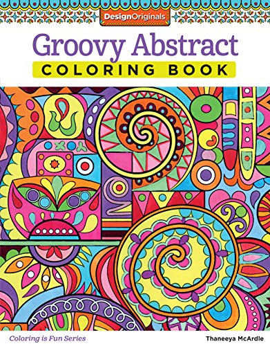 Imagen de archivo de Groovy Abstract Adult Coloring Book a la venta por Revaluation Books