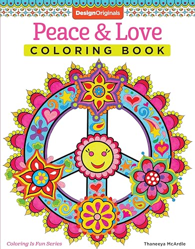 Beispielbild fr Peace Love Coloring Book (Coloring is Fun) (Design Originals) 30 Far-Out, 60s-Inspired, Beginner-Friendly Creative Art Activities from Thaneeya McArdle on High-Quality, Extra-Thick Perforated Paper zum Verkauf von Goodwill of Colorado