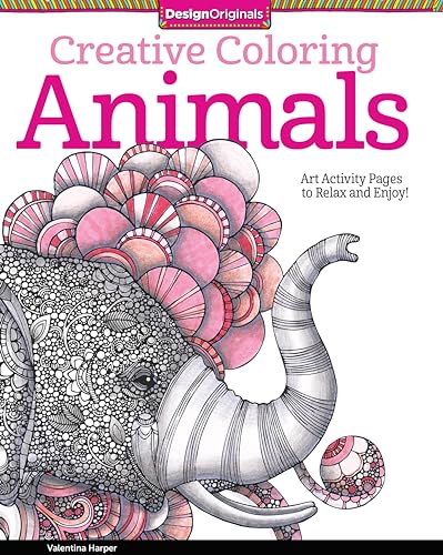 Beispielbild fr Creative Coloring Animals: Art Activity Pages to Relax and Enjoy! (Design Originals) 30 Designs of Owls, Dogs, Horses, Fish, Pigs, & More, on Extra-Thick Perforated Paper, plus Beginner-Friendly Tips zum Verkauf von Wonder Book