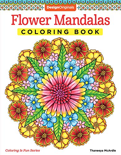 9781574219944: Flower Mandalas Adult Coloring Book