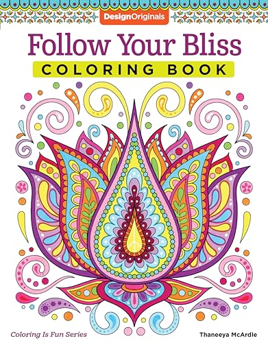 Beispielbild fr Follow Your Bliss Coloring Book (Coloring is Fun) (Design Originals) 30 Beginner-Friendly Peaceful & Creative Art Activities on High-Quality Extra-Thick Perforated Paper that Resists Bleed-Through zum Verkauf von Wonder Book