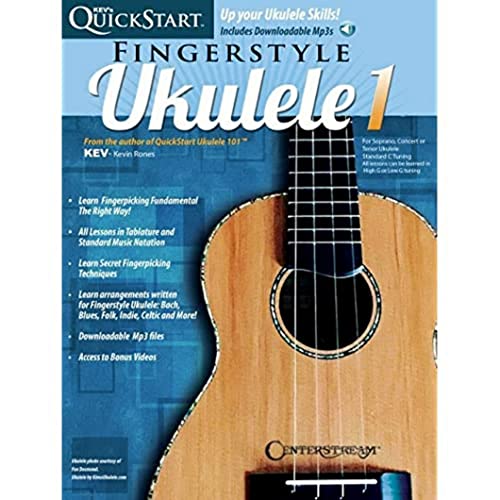 Stock image for Kev&apos;s QuickStart for Fingerstyle Ukulele 1 - Book with Online Audio and Video by Kevin Rones for sale by Better World Books