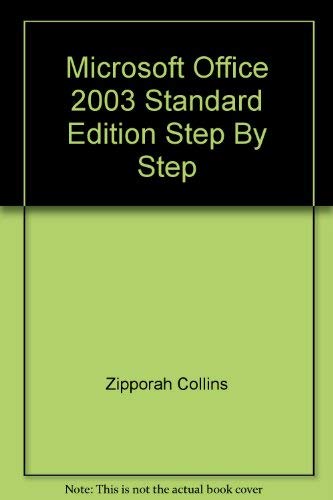 9781574261615: Microsoft Office 2003 Standard Edition Step By Step