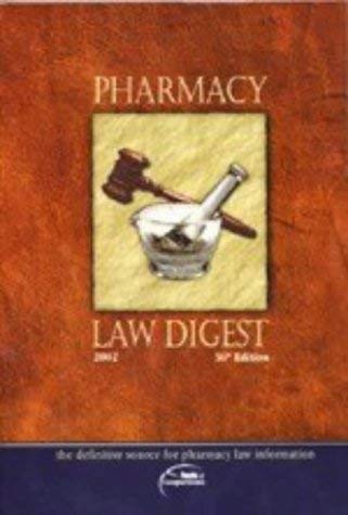 Stock image for Pharmacy Law Digest for sale by Basi6 International