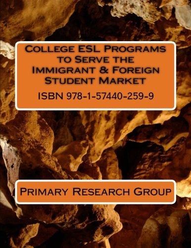 Imagen de archivo de College Esl Programs to Serve the Immigrant and Foreign Student Market a la venta por Revaluation Books