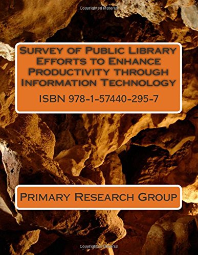 Imagen de archivo de Survey of Public Library Efforts to Enhance Productivity Through Information Technology a la venta por Revaluation Books