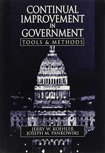 Beispielbild fr Continual Improvement in Government Tools and Methods zum Verkauf von Ergodebooks