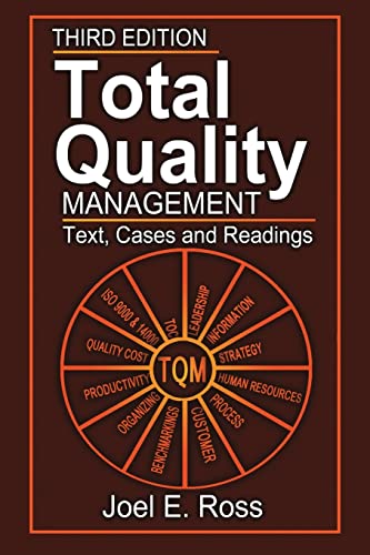 Imagen de archivo de Total Quality Management : Text, Cases, and Readings, Third Edition a la venta por Better World Books