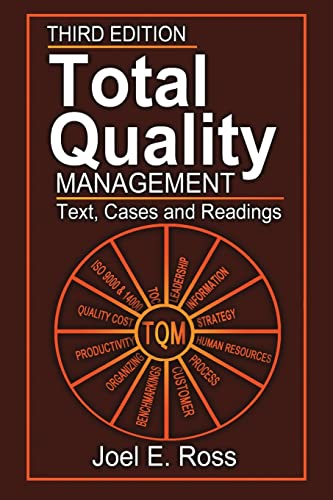 Total Quality Management : Text, Cases and Readings