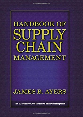 Beispielbild fr Handbook of Supply Chain Management zum Verkauf von Better World Books