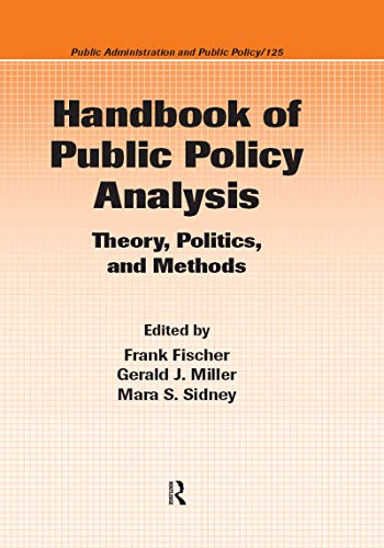 Immagine stock per Handbook of Public Policy Analysis: Theory, Politics, and Methods