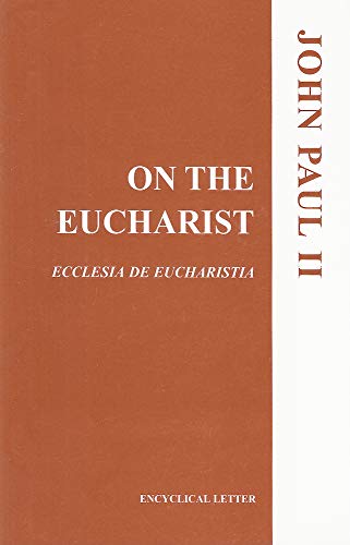 Beispielbild fr On the Eucharist zum Verkauf von BooksRun