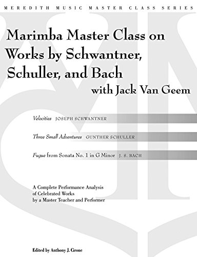 Imagen de archivo de Percussion Master Class on Works by Schwantner, Schuller and Bach (Meredith Music Master Class) a la venta por HPB-Diamond