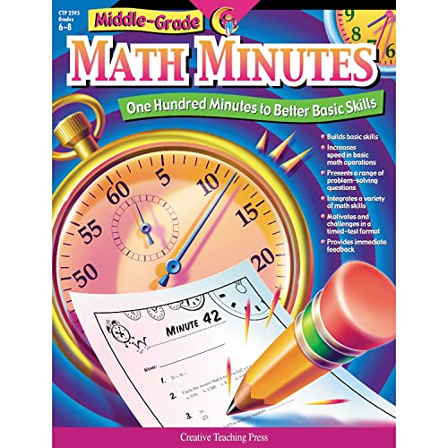 9781574717235: MIDDLE-GRADE MATH MINUTES ONE HUNDRED MINUTES TO BETTER BASIC SKILLS GRADES 6-8