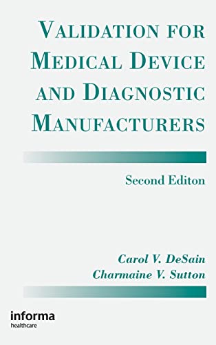 Beispielbild fr Validation for Medical Device and Diagnostic Manufacturers zum Verkauf von BooksRun