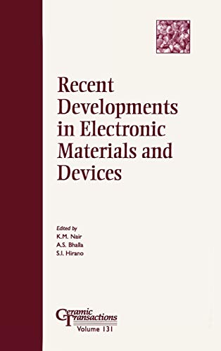 Stock image for Recent Developments in Electronic Materials and Devices for sale by Blackwell's