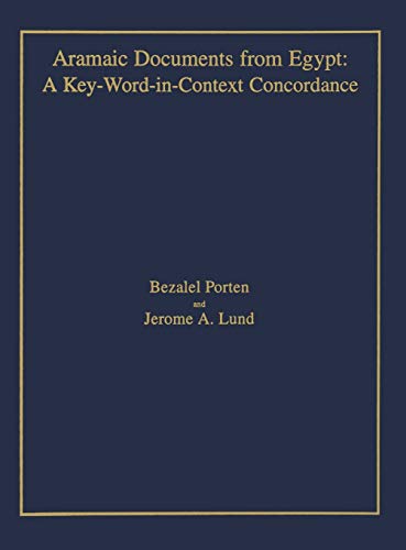 9781575060682: Aramaic Documents from Egypt: A Key Word In Context Concordance