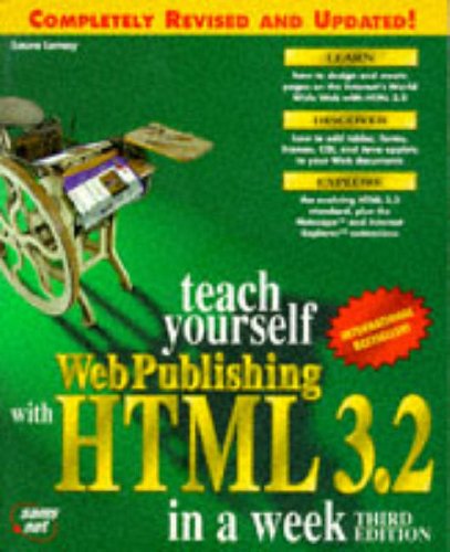 9781575211923: Sams Teach Yourself Web Publishing with HTML 3.2 in a Week