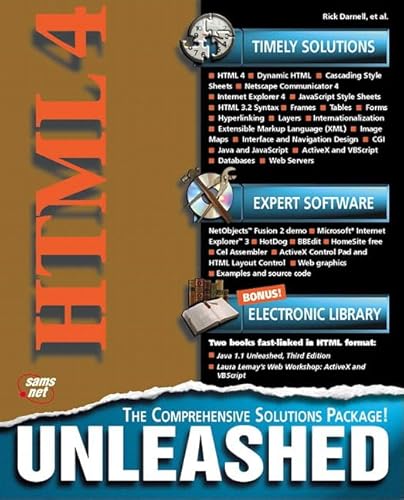 Beispielbild fr HTML 4 UNLEASHED zum Verkauf von WorldofBooks