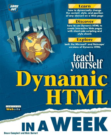 9781575213354: Sams Teach Yourself Dynamic HTML in a Week