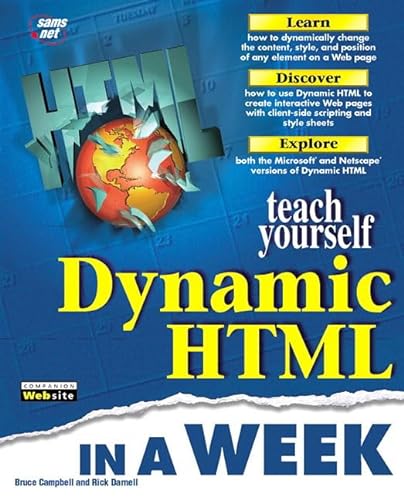 Stock image for Sams Teach Yourself Dynamic HTML in a Week for sale by Decluttr