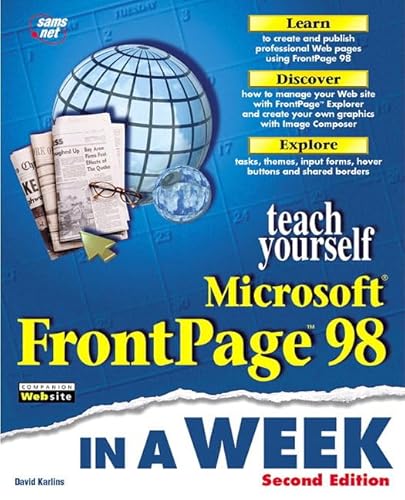 Beispielbild fr Sams Teach Yourself FrontPage 98 in a Week zum Verkauf von WorldofBooks