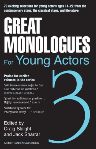 Beispielbild fr Great Monologues For Young Actors Volume III zum Verkauf von Wonder Book