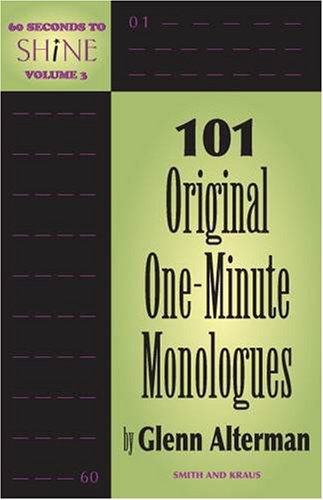 Beispielbild fr 101 Original One-Minute Monologues zum Verkauf von Better World Books