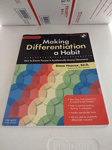 Stock image for Making Differentiation a Habit: How to Ensure Success in Academically Diverse Classrooms for sale by HPB-Red