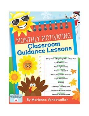 Beispielbild fr Monthly Motivating Classroom Guidance Lessons zum Verkauf von HPB-Red