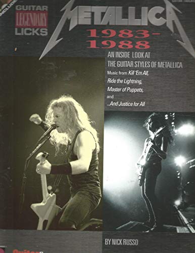 9781575602813: Metallica - legendary licks 1983-1988 guitare +enregistrements online (Guitar Legendary Licks)