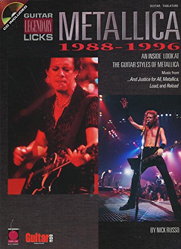 Beispielbild fr Metallica - Legendary Licks 1988-1996: An Inside Look at the Guitar Styles of Metallica (Legendary Licks Series) zum Verkauf von Ergodebooks