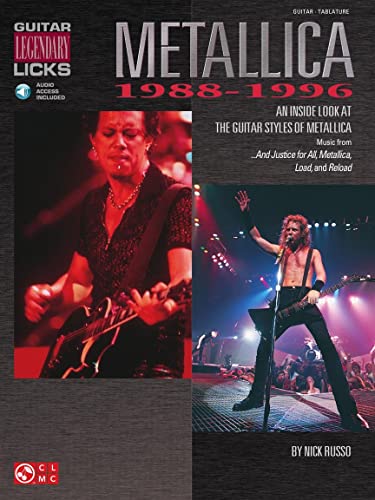 9781575602851: Metallica: 1988-1996 legendary guitar licks guitare+cd: An Inside Look at the Guitar Styles of Metallica (Legendary Licks Series)