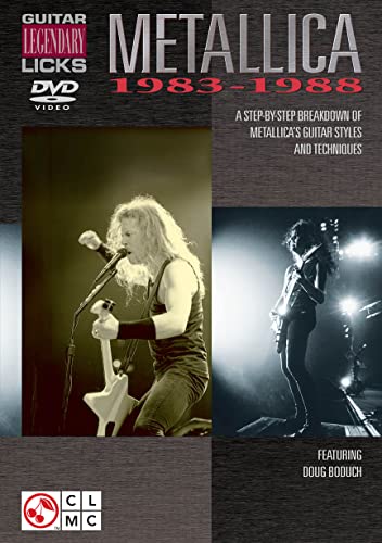 Stock image for METALLICA LEGENDARY LICKS GUITAR 1983-1988 DVD Format: DvdRom for sale by INDOO