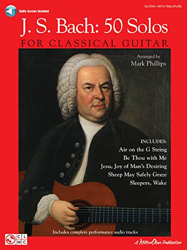 J.S. Bach - 50 Solos for Classical Guitar (9781575608853) by Mark Phillips