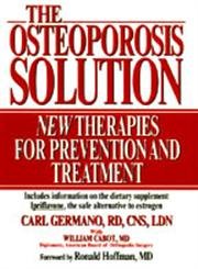 Stock image for The Osteoporosis Solution for sale by Books@Ruawai