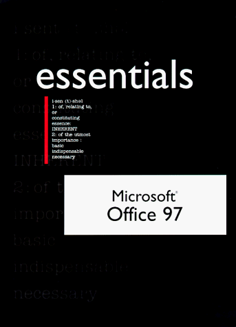 Imagen de archivo de Microsoft Office 97 Professional Essentials (Essentials (Que Paperback)) a la venta por Wonder Book