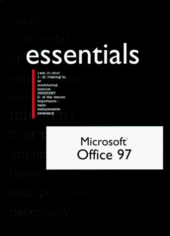 Stock image for Microsoft Office 97 Professional Essentials (Essentials (Que Paperback)) for sale by Wonder Book