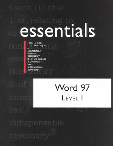 Imagen de archivo de Word 97 Essentials a la venta por SecondSale