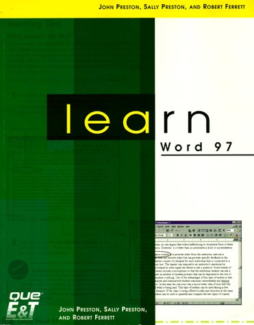 Stock image for Learn Word 97 with CDROM for sale by dsmbooks