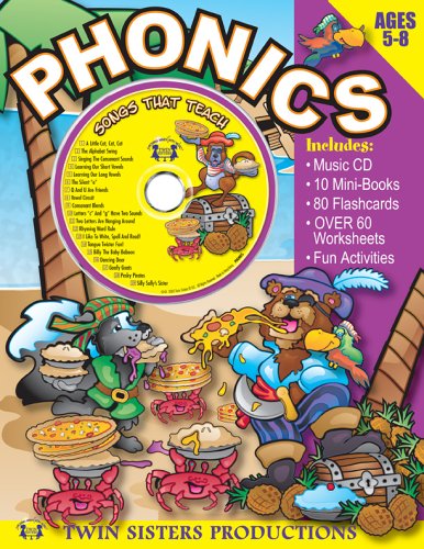 9781575838205: Phonics 96pg Workbook & Music CD Set (Early Childhood Learning, 4)